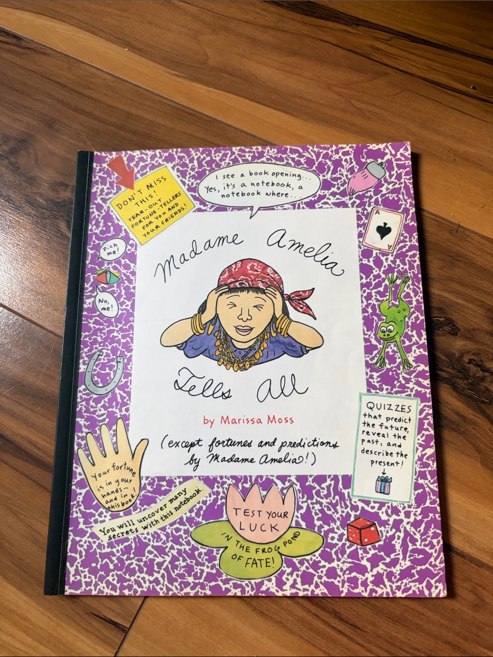American Girl Madame Amelia Tells All Purple Notebook